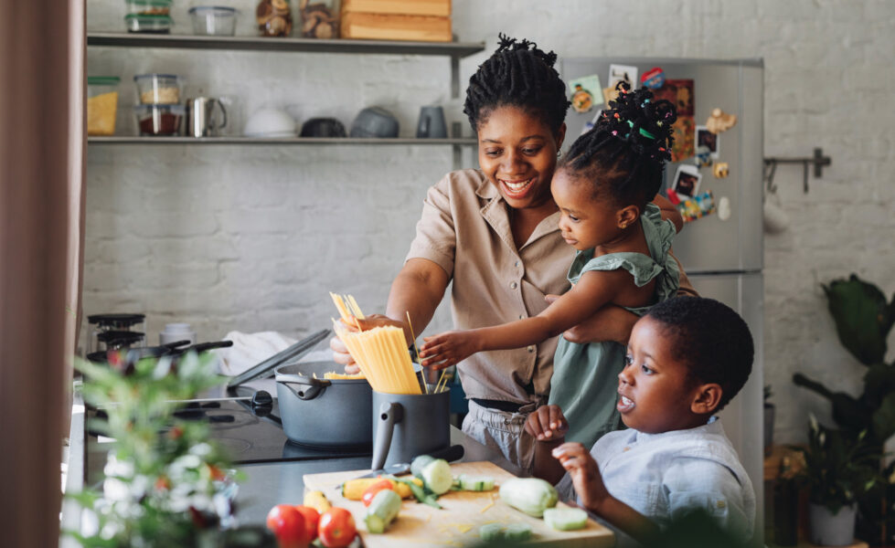 United Way helps families and kids have three meals a day.